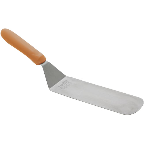 Product image #1 for Winco Flexible Offset Turner with Stainless Steel Blade and Orange Nylon Handle, 8-1/4 x 2-7/8 Inch