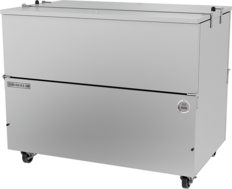 Product image #1 for 49-Inch Wide Dual-Access School Milk Cooler, Stainless Steel, 18.97 Cu. Ft., Cold Wall