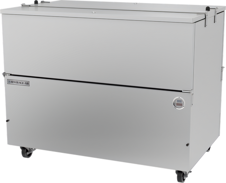 Product image #1 for 49-Inch Wide Dual-Access School Milk Cooler, Stainless Steel, 18.97 Cu. Ft., Cold Wall