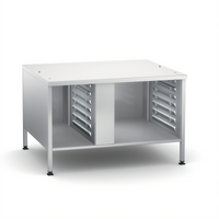 RATIONAL Stand III Stationary Stainless Steel Oven Stand for iCombi 6- and 10-Full Size Classic/Pro