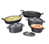Thumbnail image #1 for American Metalcraft Mini Oval Cast Iron Baking Dish with Handles, 27 oz.