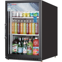 Everest Refrigeration EMGR5B 25-Inch Countertop Reach-In Glass Door Merchandiser Refrigerator