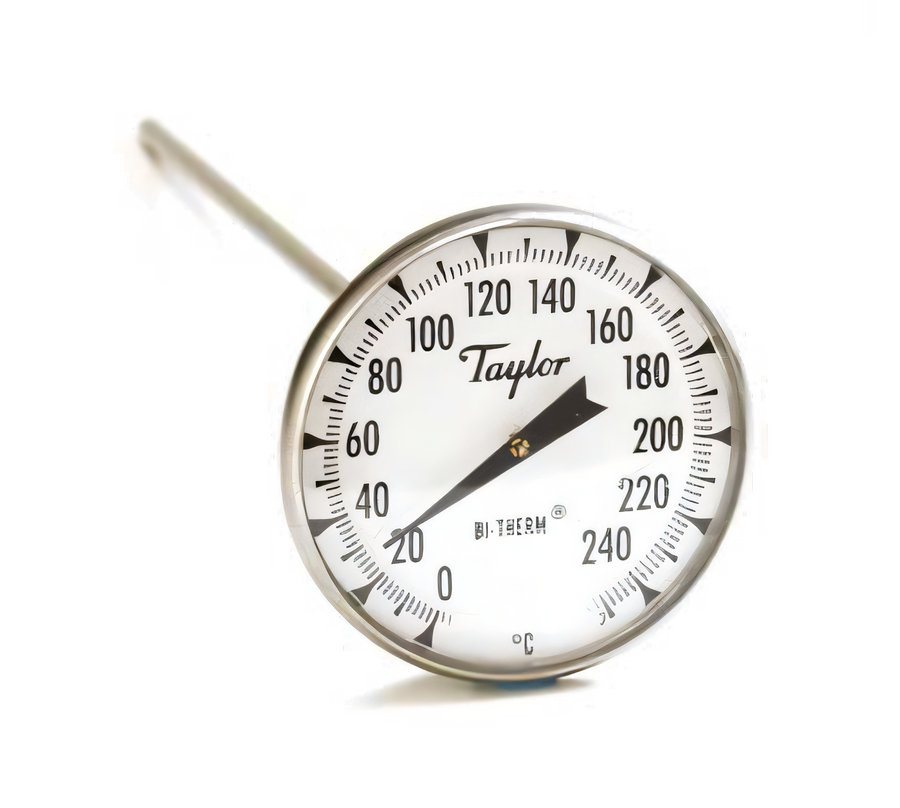 Product image #1 for Taylor Precision Bi-Therm Dial Pocket Thermometer, 0°C to 250°C, 8-Inch Stem