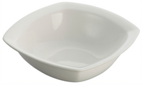 5-1/2 Inch Square Bright White Porcelain Bowl