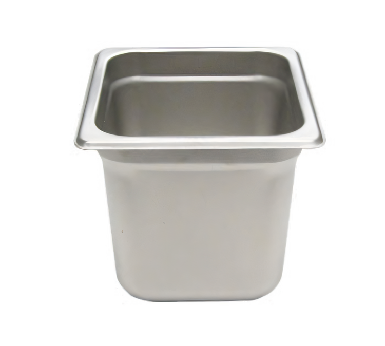 Product image #2 for NestWell 1/6 Size Solid 6-Inch Deep Heavy 22 Gauge Stainless Steel Steam Table Pan