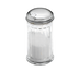 Thumbnail image #1 for American Metalcraft Clear SAN Plastic Sugar Pourer with Stainless Steel Self-Closing Flap Top, 12 oz.