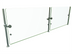 Thumbnail image #1 for Hatco Flav-R-Shield ORBIT100-84 Single-Sided Full-Service Pass-Over Food Shield, 2-Bay, 84-Inch