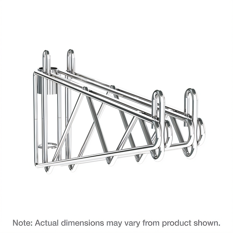 Product image #1 for Metro Super Erecta Double Post-Mount Shelf Support for 14-Inch Shelves, Stainless Steel