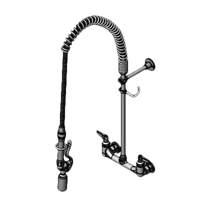 T&S Brass EasyInstall Wall Mount Pre-Rinse Unit Mixing Faucet with 8