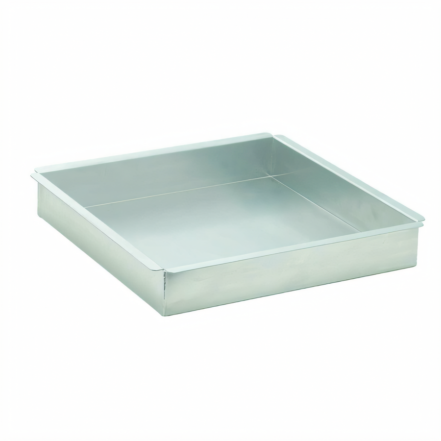Product image #1 for Square Straight-Sided Aluminum Cake Pan, 12 x 12 x 2 Inches, 16 Gauge