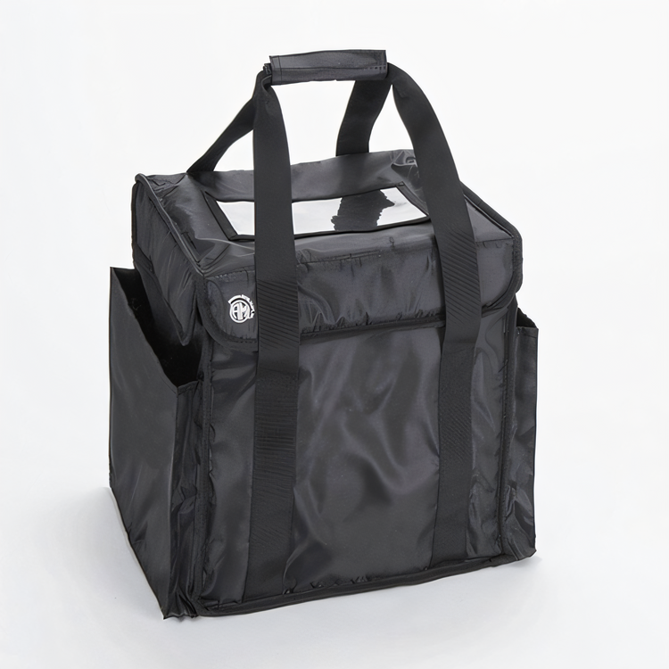 Product image #1 for Deluxe 12-1/2 Inch Square Insulated Delivery Bag, Black