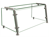Hatco Flav-R-Shield EP21 Full-Service Pass-Over Sneeze Guard, 1 Bay, 36 x 18 x 17.25 Inches