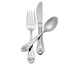 Thumbnail image #1 for Admiral Craft Equipment Corp. FAN-TBF/B Fan Dinner Fork Case of 25