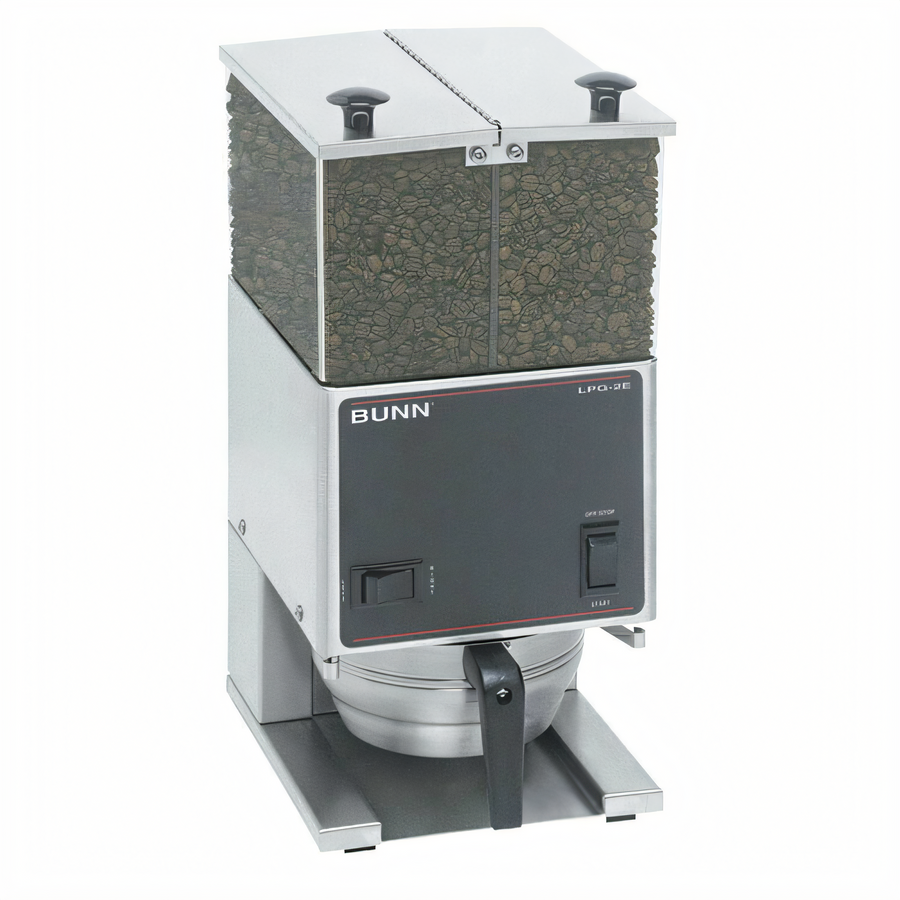 Product image #1 for BUNN LPG2E Low Profile Portion Control Commercial Coffee Grinder with Dual 3 lb Hoppers