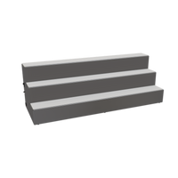 Glastender LLD3-36 36-Inch Wide 3-Tier Lighted Liquor Display