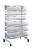 Thumbnail image #1 for Quantum Mobile Single-Sided Partition Wall Starter Unit with Baskets, Dividers, and Label Holders, 36 x 26 x 74 Inches