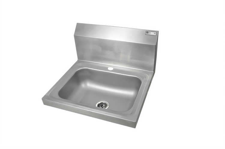 Product image #1 for Pro-Bowl Wall-Mount Stainless Steel Hand Sink with 14 x 10 x 5-Inch Bowl and Single Deck-Mount Faucet Hole