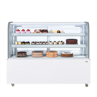 KoolMore 60-Inch Refrigerated Curved Glass Bakery Display Case with Sliding Doors