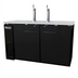 Thumbnail image #1 for Migali Competitor Series® Two-Section Direct Draw Beer Dispenser with 2 Single-Faucet Towers, Holds 2 Half-Barrel Kegs, 60.8 Inch Wide, 115V
