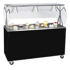 Thumbnail image #1 for Vollrath 2-Series Affordable Portable™ 38725W 60-Inch Mobile Utility Station with Stainless Steel Top, Open Storage Base and Breath Guard