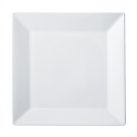 Winco Royalsquare 11-1/4-Inch Square Porcelain Dinner Plate, White