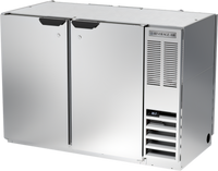 Beverage-Air 48-Inch Two-Section Pass-Thru Back Bar Refrigerator with Solid Doors
