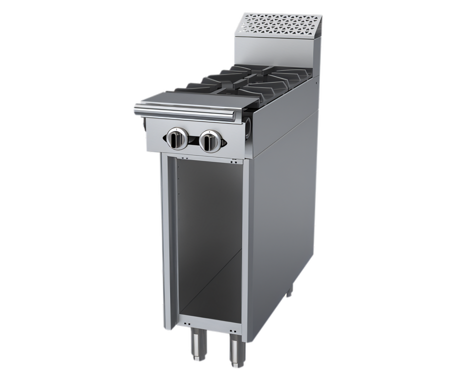 Product image #1 for Garland Cuisine Series 12-Inch Heavy-Duty Gas Add-A-Unit Range with Storage Base and 2 Open Burners