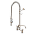 Thumbnail image #1 for EasyInstall 8-Inch Adjustable Deck Mount Pre-Rinse Unit with 12-Inch Swing Spout and 0.65 GPM Spray Valve
