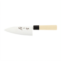 Mercer Culinary Asian Collection 6-Inch Japanese Deba Utility Knife with Slip-Resistant Santoprene Handle