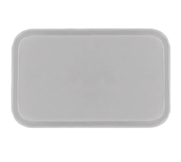Product image #1 for Glasteel Rectangular Fiberglass Cafeteria Tray, 18 x 14 Inches, Gray