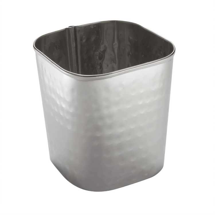 Product image #1 for American Metalcraft 18 oz Square Stainless Steel Hammered Fry Cup