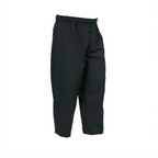 Thumbnail image #1 for Mercer Culinary Millennia M60050BKS Unisex Cook's Pants, Small, Black, 65/35 Cotton Twill Case of 12