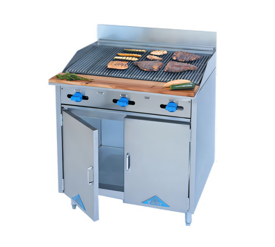 Product image #1 for Comstock-Castle F33-3RB 36-Inch Gas Range with Cabinet Base and Radiant Broiler