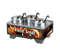 Vollrath Cayenne Full-Size 1220 Rethermalizing Soup Merchandiser Base with 4 Qt Accessory Pack, Country Kitchen Graphics