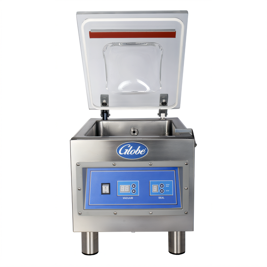 Product image #1 for Globe GVP6 Countertop Single Chamber Vacuum Packaging Machine with 10.2-Inch Seal Bar, 6 m³/h Pump
