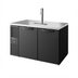 Thumbnail image #1 for True Premier Bar 60-Inch Pass-Thru Two-Section Refrigerated Draft Bar Cooler with Flat Top