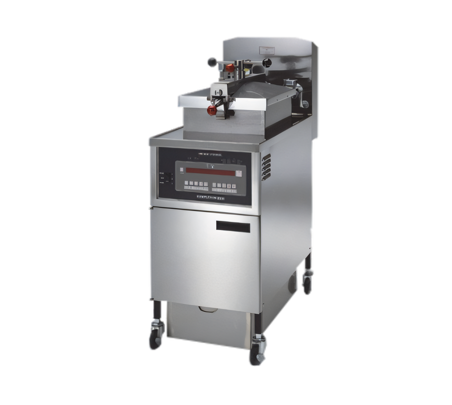Product image #1 for Henny Penny PFG 600 4-Head Natural Gas Pressure Fryer with Built-In Filtration, 43 lb Oil Capacity