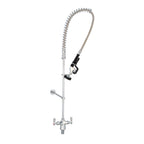Thumbnail image #1 for BK Resources OptiFlow BKF-DMPR-WB-G Deck-Mount Single-Hole Pre-Rinse Assembly with Triple-Ply Hose and 12-Inch Wall Bracket