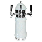 Thumbnail image #1 for Micro Matic USA CT200-3 3-Faucet Ceramic Countertop Air-Cooled Draft Beer Tower