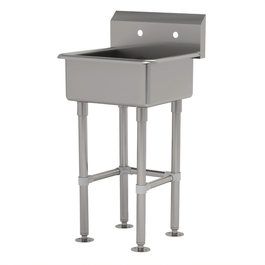 Product image #1 for Advance Tabco FS-FM-2721 Freestanding Stainless Steel Service Sink with 24 x 18-Inch Bowl