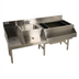 Thumbnail image #1 for Advance Tabco Underbar Basics™ Uni-Serv Stainless Steel Speed Bar with Right-Side Ice Bin and Dump Sink, 60-Inch