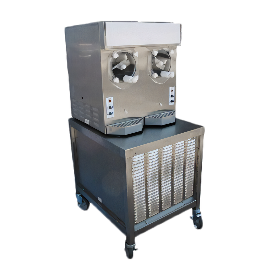 Product image #1 for Frosty Factory 215F Floor Model Self-Contained Air-Cooled Frozen Beverage Machine, 2-Flavor Double Cylinder