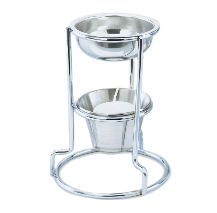 Product image #1 for Vollrath 3 oz Butter Melter Complete Set with Chrome-Plated Stand and Candle