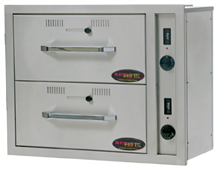 Product image #1 for RedHots Built-In 2-Drawer Warming Drawer, Stainless Steel, 120V