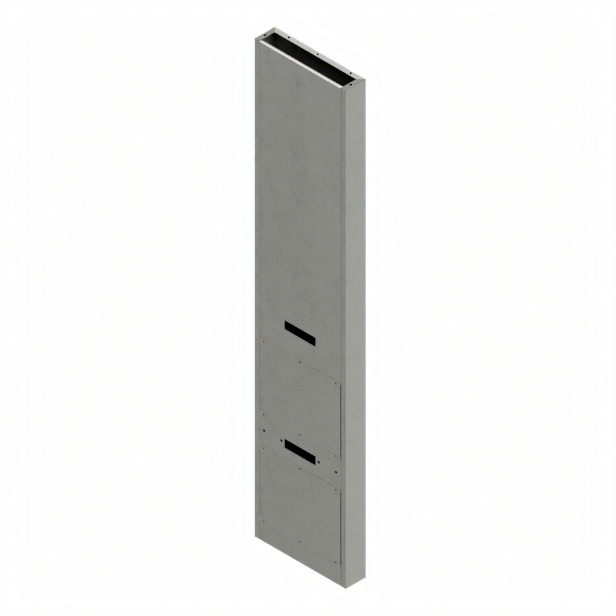 Product image #1 for John Boos Ceiling-Mounted Wire Chase for Work Tables, 18 in. W x 4 in. D x 7 ft. Max Length