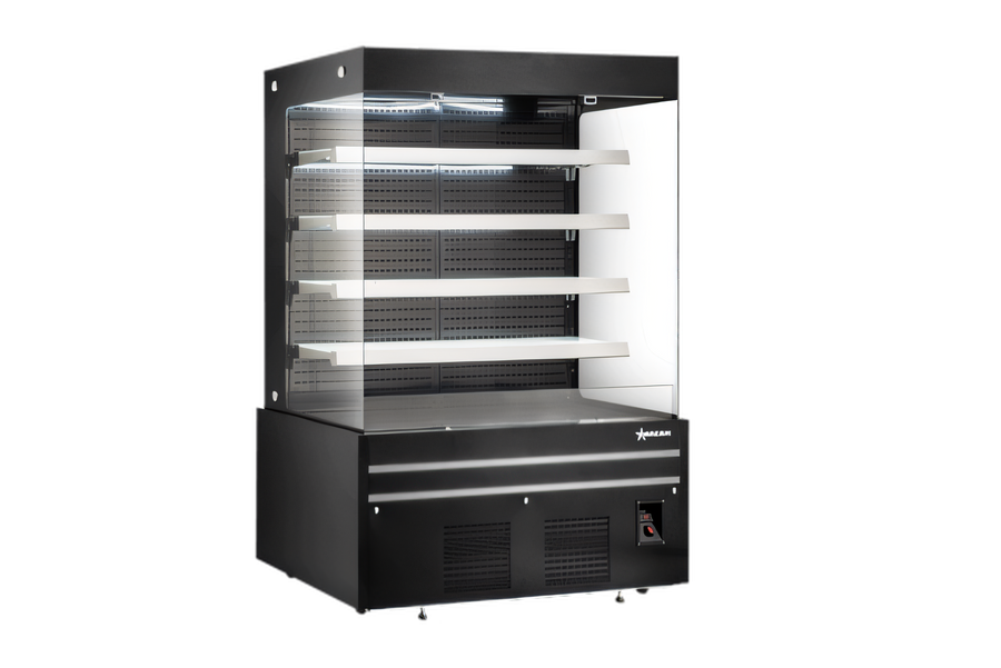 Product image #1 for Omcan RS-CN-1500 60-Inch Black Open Front Grab-and-Go Refrigerated Showcase, 33.9 Cu. Ft.