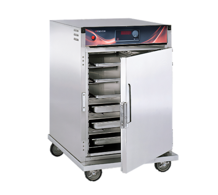 Product image #1 for Cres Cor H137SUA6D Half-Size Mobile Heated Holding Cabinet with Top-Mount Heater Assembly, Solid Door, and Stainless Steel Construction