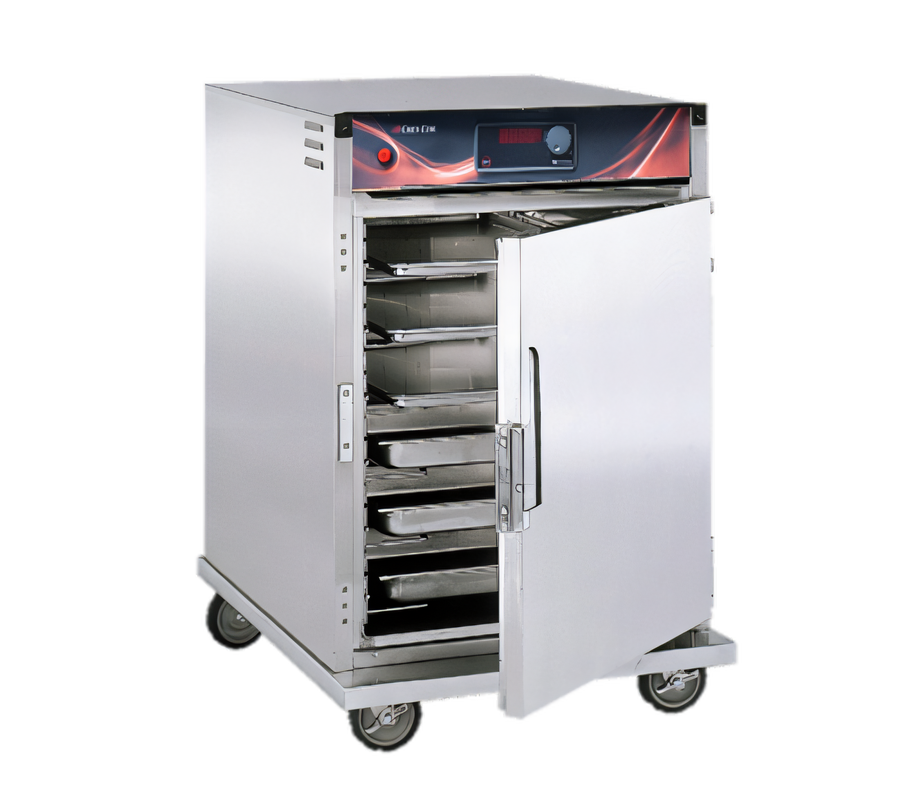 Product image #1 for Cres Cor H137SUA6D Half-Size Mobile Heated Holding Cabinet with Top-Mount Heater Assembly, Solid Door, and Stainless Steel Construction