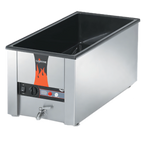 Thumbnail image #1 for Vollrath Cayenne® 72056 Countertop 4-Pan 1/3-Size Wet Rethermalizer with Drain, Stainless Steel, Thermostatic Controls