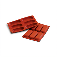 SiliconFlex 6-Compartment Savoiardo Silicone Baking Mold